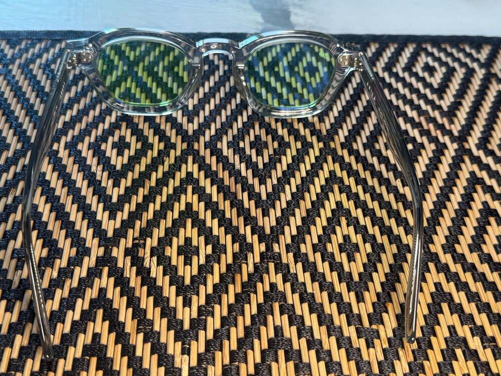 Akila Logos Sunglasses in Cement/Green - Picture 5 of 11